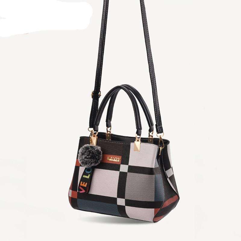 New Luxury Handbag Women Stitching Wild Messenger Bags Designer Brand Plaid Shoulder Bag Female Ladies Totes