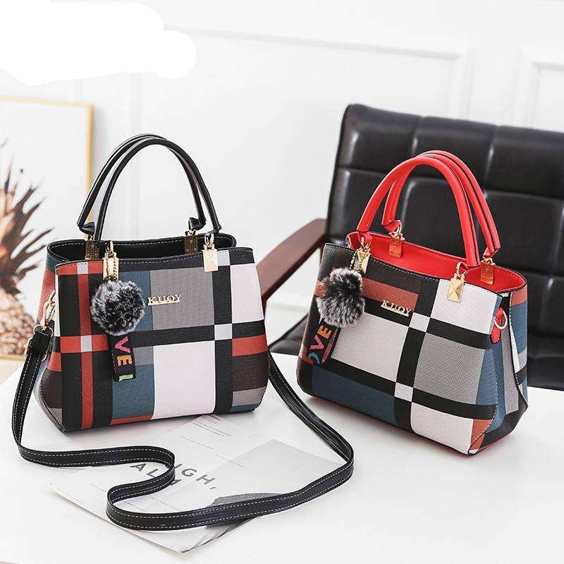 New Luxury Handbag Women Stitching Wild Messenger Bags Designer Brand Plaid Shoulder Bag Female Ladies Totes