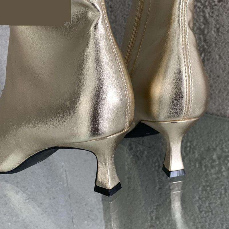 Eilyken Design Ankle Boots Women Fashion Spring Autumn Zipper Square Low Heels Comfortable Soft Leather Short Booties Shoes