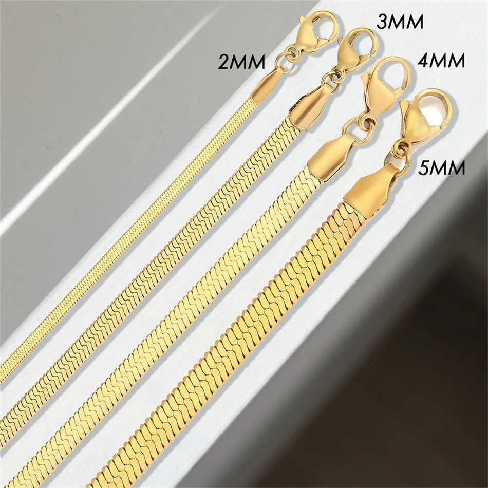 Classic Snake Chain Bracelets for Women Trend Gold Plated Stainless Steel Cuban Chain Bracelet Trendy Woman Gifts Jewelry Classic Snake Chain Bracelets for Women Trend Gold Plated Stainless Steel Cuban Chain Bracelet Trendy Woman Gifts Jewelry