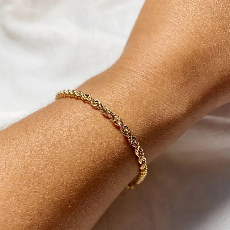 Classic Snake Chain Bracelets for Women Trend Gold Plated Stainless Steel Cuban Chain Bracelet Trendy Woman Gifts Jewelry Classic Snake Chain Bracelets for Women Trend Gold Plated Stainless Steel Cuban Chain Bracelet Trendy Woman Gifts Jewelry