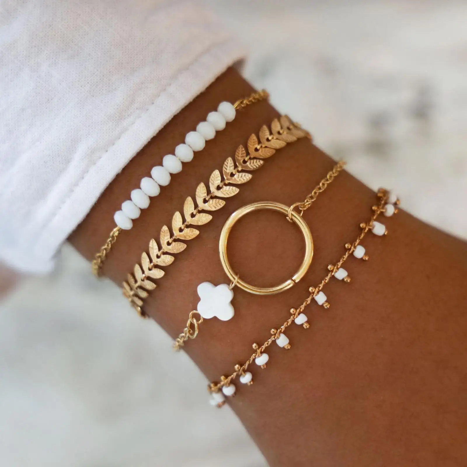 4PCS/Set Boho Geometric Tassel Chain Bracelet For Women MultiLayer Bangles Charm Party Wedding Beach Jewelry Set Accessories 4PCS/Set Boho Geometric Tassel Chain Bracelet For Women MultiLayer Bangles Charm Party Wedding Beach Jewelry Set Accessories