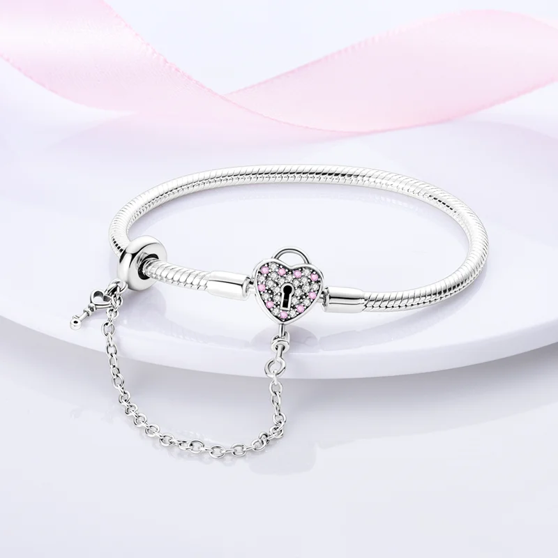 Bracelet Silver 925 Original 17-20CM Star Moon Sun Four Leaf Clover Green Zircon Bracelets Fit DIY Charms Birthday Jewelry Gifts Bracelet Silver 925 Original 17-20CM Star Moon Sun Four Leaf Clover Green Zircon Bracelets Fit DIY Charms Birthday Jewelry Gifts