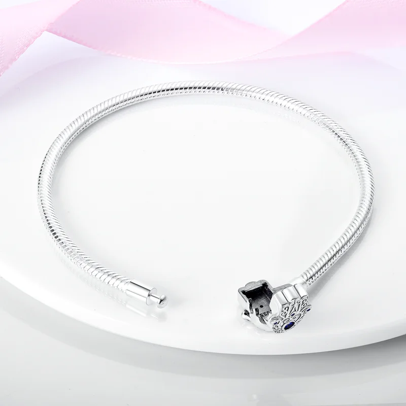 Bracelet Silver 925 Original 17-20CM Star Moon Sun Four Leaf Clover Green Zircon Bracelets Fit DIY Charms Birthday Jewelry Gifts Bracelet Silver 925 Original 17-20CM Star Moon Sun Four Leaf Clover Green Zircon Bracelets Fit DIY Charms Birthday Jewelry Gifts