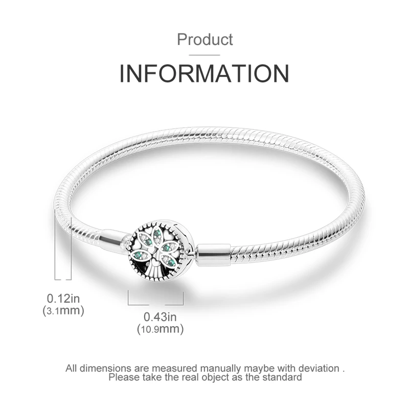 Bracelet Silver 925 Original 17-20CM Star Moon Sun Four Leaf Clover Green Zircon Bracelets Fit DIY Charms Birthday Jewelry Gifts Bracelet Silver 925 Original 17-20CM Star Moon Sun Four Leaf Clover Green Zircon Bracelets Fit DIY Charms Birthday Jewelry Gifts