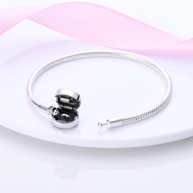 Bracelet Silver 925 Original 17-20CM Star Moon Sun Four Leaf Clover Green Zircon Bracelets Fit DIY Charms Birthday Jewelry Gifts Bracelet Silver 925 Original 17-20CM Star Moon Sun Four Leaf Clover Green Zircon Bracelets Fit DIY Charms Birthday Jewelry Gifts
