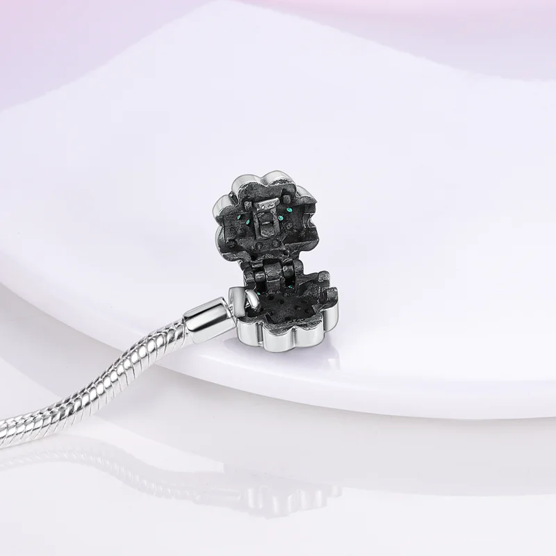 Bracelet Silver 925 Original 17-20CM Star Moon Sun Four Leaf Clover Green Zircon Bracelets Fit DIY Charms Birthday Jewelry Gifts Bracelet Silver 925 Original 17-20CM Star Moon Sun Four Leaf Clover Green Zircon Bracelets Fit DIY Charms Birthday Jewelry Gifts