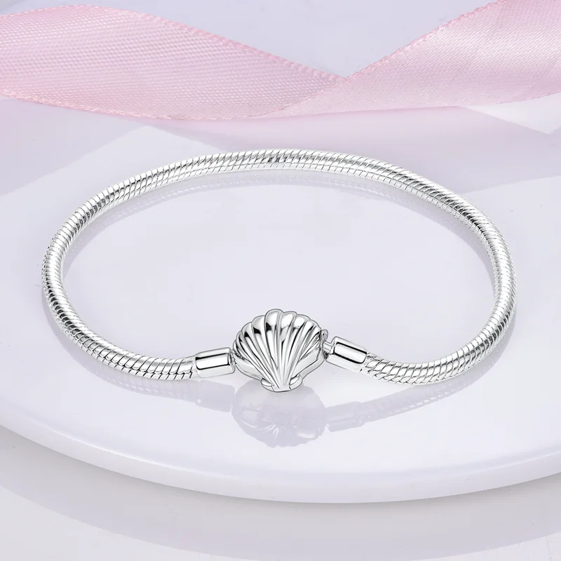 Bracelet Silver 925 Original 17-20CM Star Moon Sun Four Leaf Clover Green Zircon Bracelets Fit DIY Charms Birthday Jewelry Gifts Bracelet Silver 925 Original 17-20CM Star Moon Sun Four Leaf Clover Green Zircon Bracelets Fit DIY Charms Birthday Jewelry Gifts