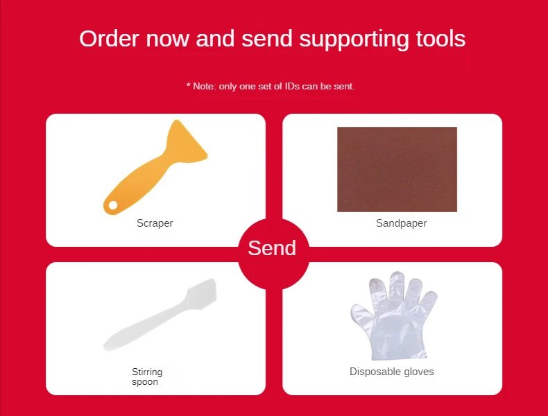 Tile repair agent glazed strong adhesive marble floor tile gap quick-drying AB glue ceramic repair repair paste