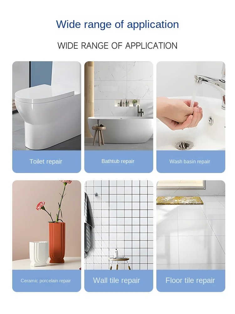 Tile repair agent glazed strong adhesive marble floor tile gap quick-drying AB glue ceramic repair repair paste Tile repair agent glazed strong adhesive marble floor tile gap quick-drying AB glue ceramic repair repair paste