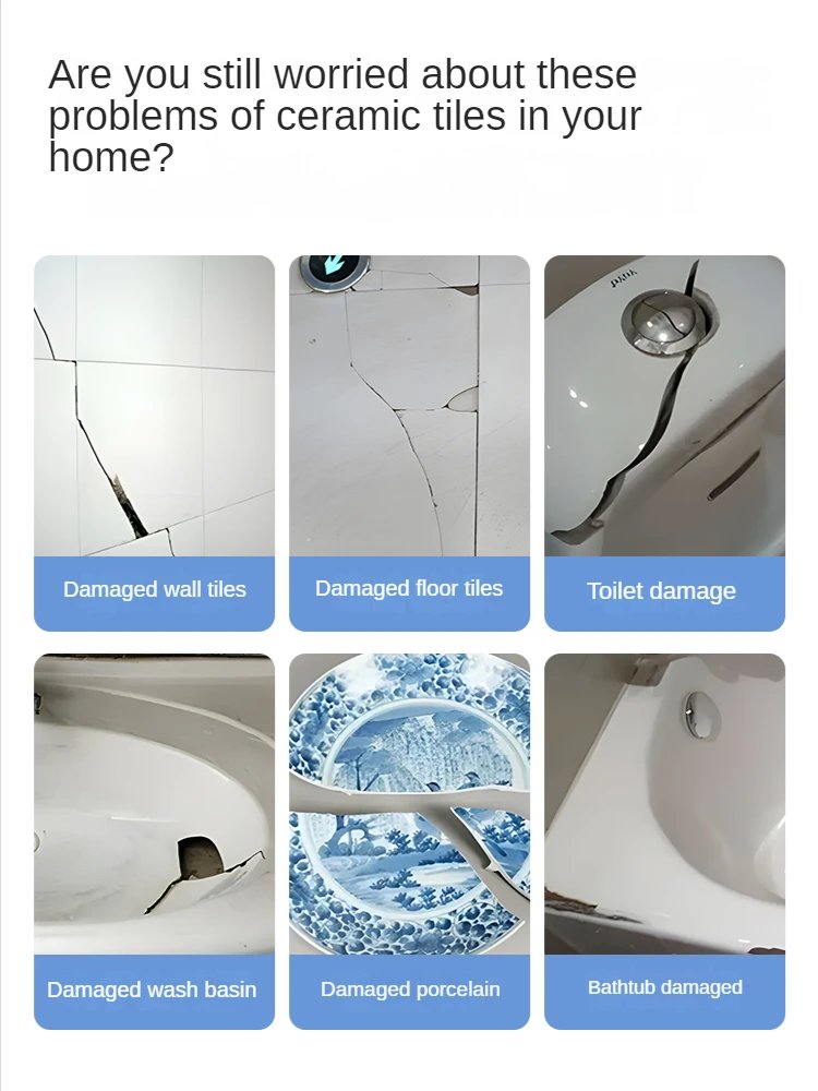 Tile repair agent glazed strong adhesive marble floor tile gap quick-drying AB glue ceramic repair repair paste Tile repair agent glazed strong adhesive marble floor tile gap quick-drying AB glue ceramic repair repair paste