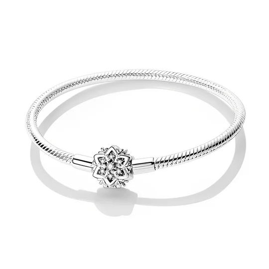 Authentic 925 Sterling Silver Bracelets Moments Snake Chain Leather Charm Bracelet Fit Original Charms For Women DIY Jewelry Authentic 925 Sterling Silver Bracelets Moments Snake Chain Leather Charm Bracelet Fit Original Charms For Women DIY Jewelry