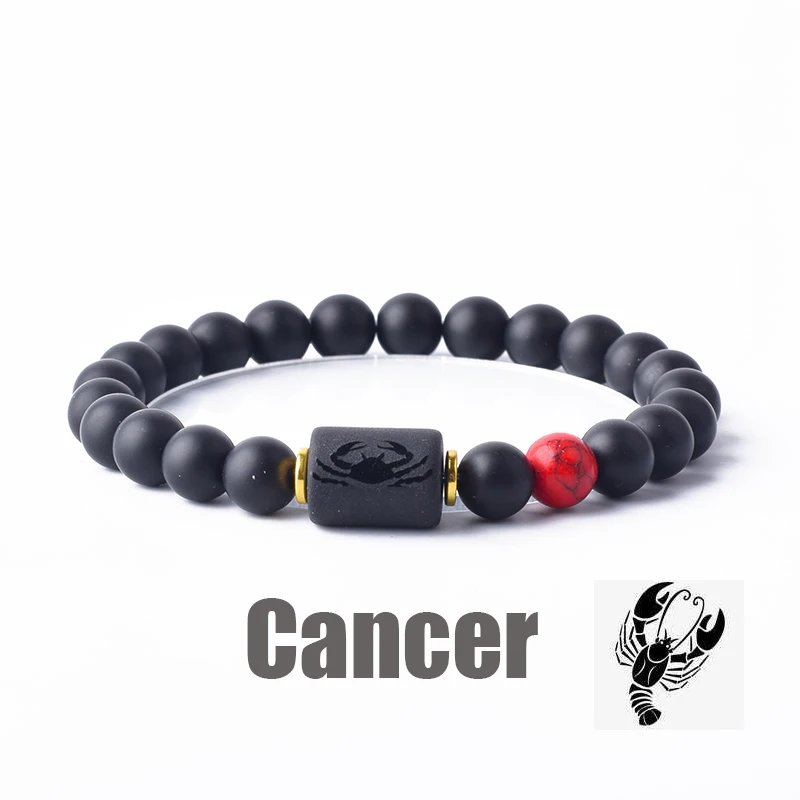 12 Zodiac Sign Bracelet Homme Constellation Bangles Men Cancer Virgo Leo Libra Bracelet Women Friendship Gift Jewelry on Hand