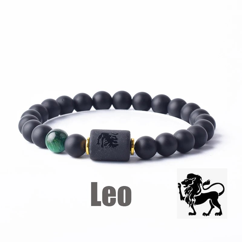 12 Zodiac Sign Bracelet Homme Constellation Bangles Men Cancer Virgo Leo Libra Bracelet Women Friendship Gift Jewelry on Hand