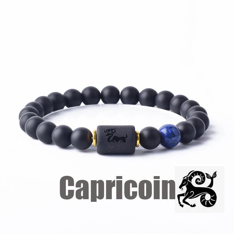 12 Zodiac Sign Bracelet Homme Constellation Bangles Men Cancer Virgo Leo Libra Bracelet Women Friendship Gift Jewelry on Hand