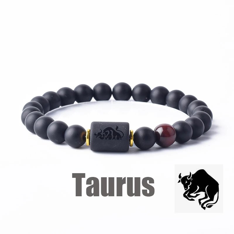 12 Zodiac Sign Bracelet Homme Constellation Bangles Men Cancer Virgo Leo Libra Bracelet Women Friendship Gift Jewelry on Hand