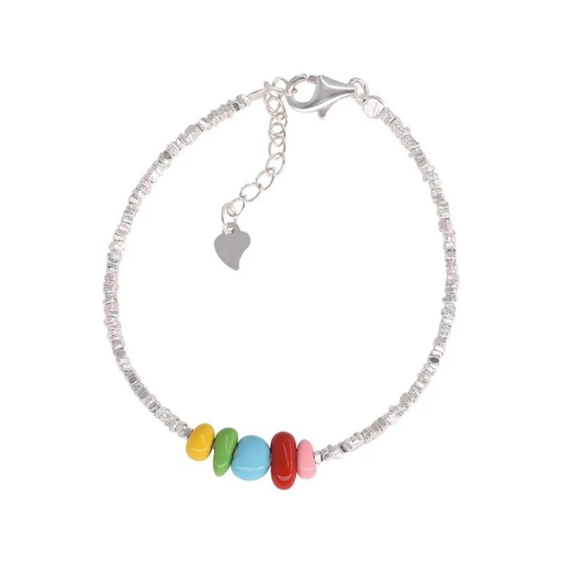 925 Sterling Silver Pearls Bamboo Knots Bracelet for Women Girl Simple Korean Jewelry Birthday Gift Dropshipping