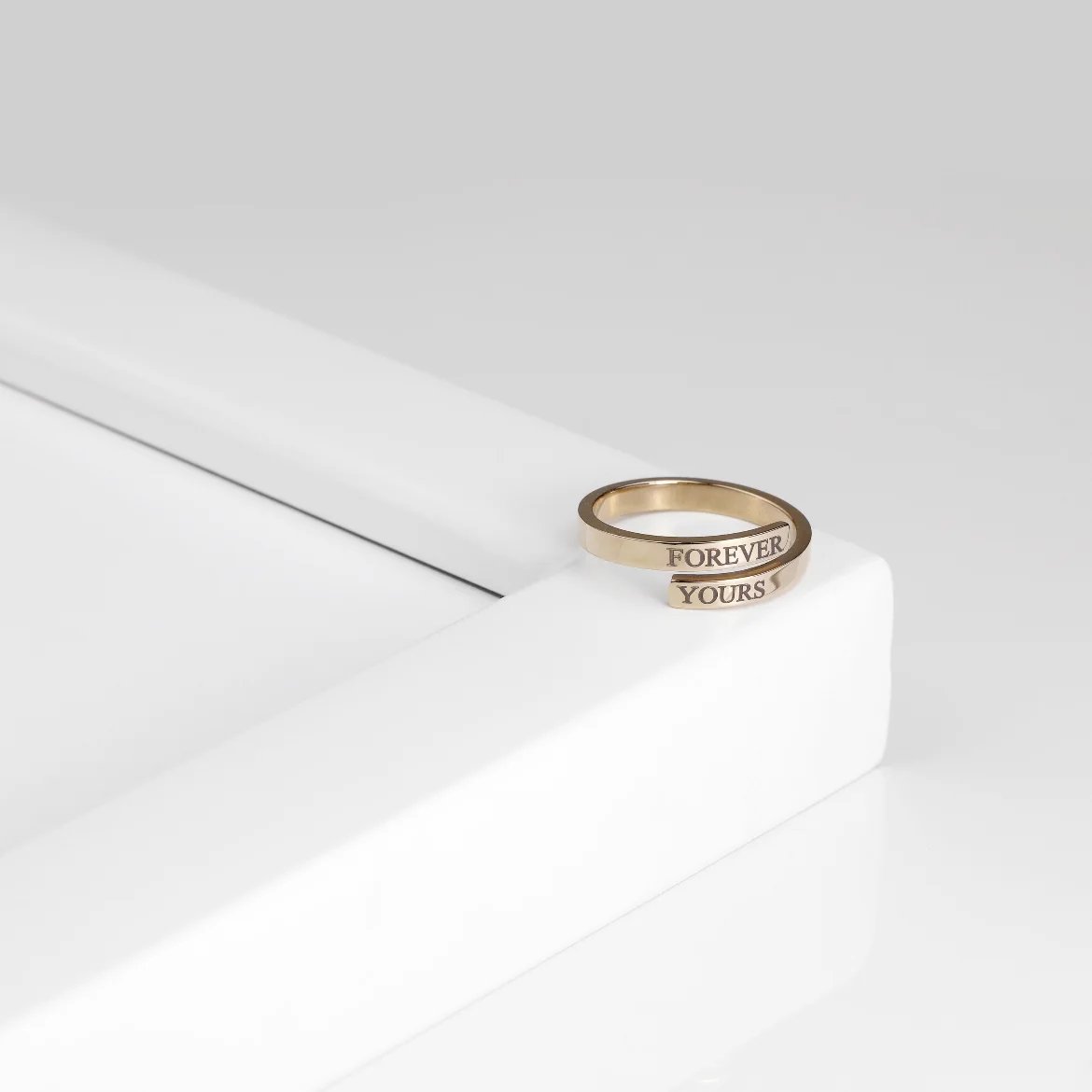 Custom Engraved Name Ring for Women Personalized Adjustable Simple Stainless Steel Custom Jewelry Gifts