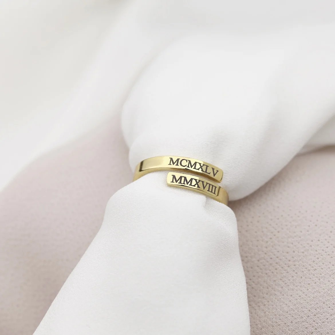Custom Engraved Name Ring for Women Personalized Adjustable Simple Stainless Steel Custom Jewelry Gifts
