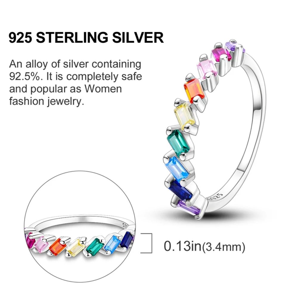 Summer Celestial Blue Sparkling Moon And Sun Ring For Women Cocktail Stackable Finger Band Fashion Silver 925 Fine Jewellry Summer Celestial Blue Sparkling Moon And Sun Ring For Women Cocktail Stackable Finger Band Fashion Silver 925 Fine Jewellry