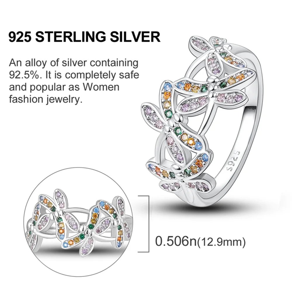Summer Celestial Blue Sparkling Moon And Sun Ring For Women Cocktail Stackable Finger Band Fashion Silver 925 Fine Jewellry Summer Celestial Blue Sparkling Moon And Sun Ring For Women Cocktail Stackable Finger Band Fashion Silver 925 Fine Jewellry