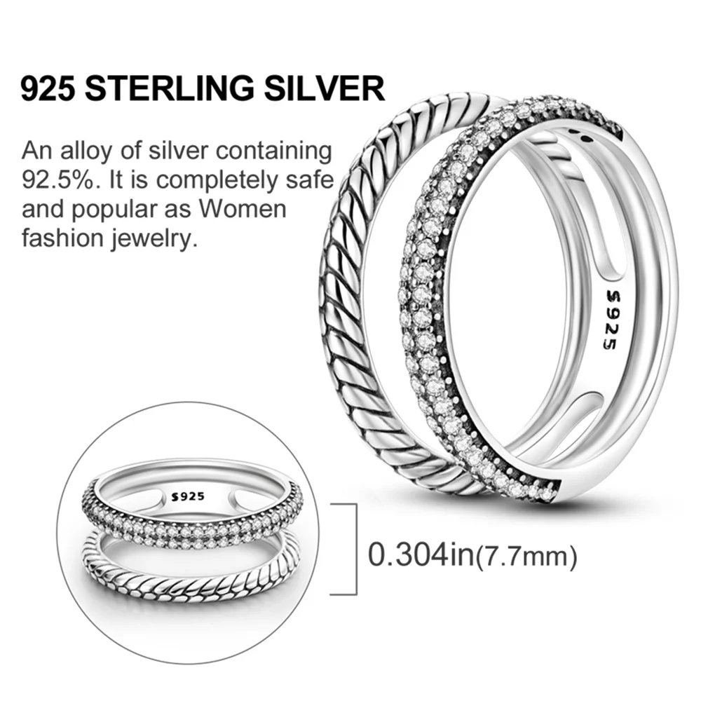 Summer Celestial Blue Sparkling Moon And Sun Ring For Women Cocktail Stackable Finger Band Fashion Silver 925 Fine Jewellry Summer Celestial Blue Sparkling Moon And Sun Ring For Women Cocktail Stackable Finger Band Fashion Silver 925 Fine Jewellry