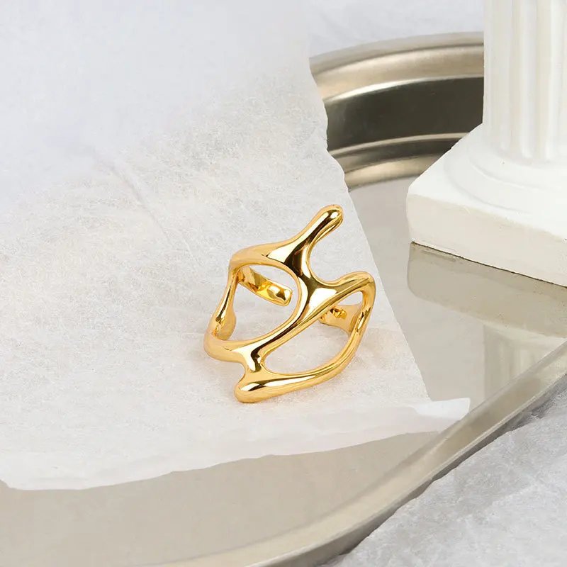 Silver Color Trendy Vintage Elegant Irregular Adjustable Rings for Women Punk Geometric Hollow Branches Open Ring Party Jewelry Silver Color Trendy Vintage Elegant Irregular Adjustable Rings for Women Punk Geometric Hollow Branches Open Ring Party Jewelry