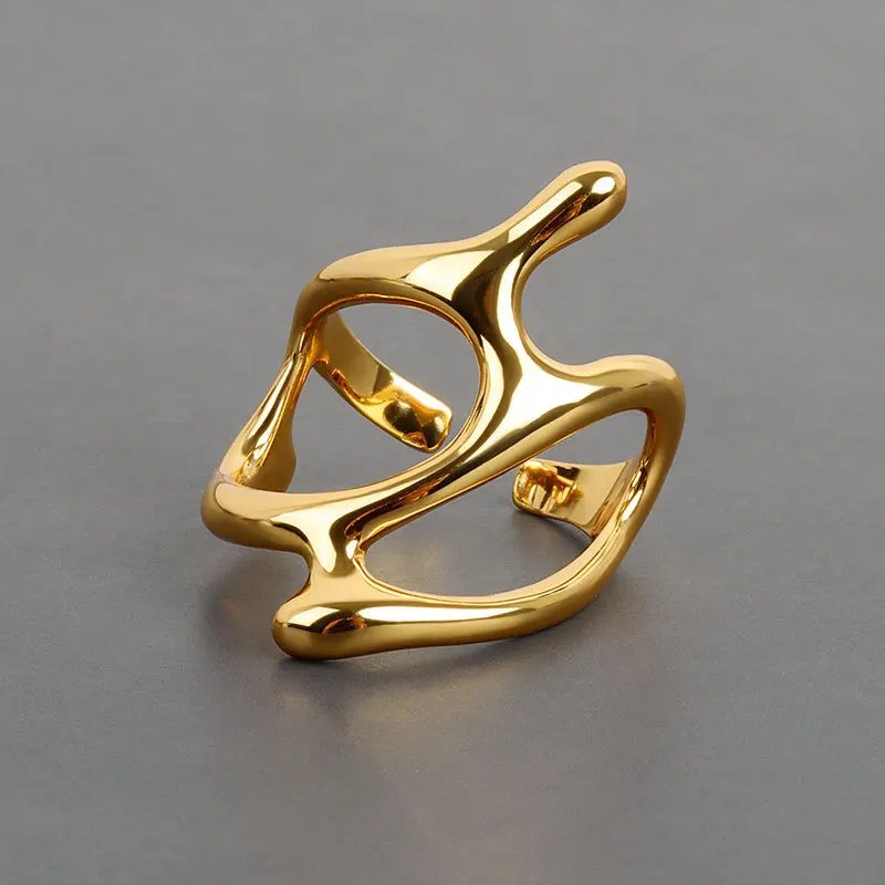 Silver Color Trendy Vintage Elegant Irregular Adjustable Rings for Women Punk Geometric Hollow Branches Open Ring Party Jewelry Silver Color Trendy Vintage Elegant Irregular Adjustable Rings for Women Punk Geometric Hollow Branches Open Ring Party Jewelry