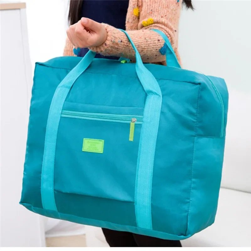 Foldable Travel Duffel Bag Lightweight Travel Bag for Women and Men Tote Carry On Luggage Bag Weekender Overnight Bags