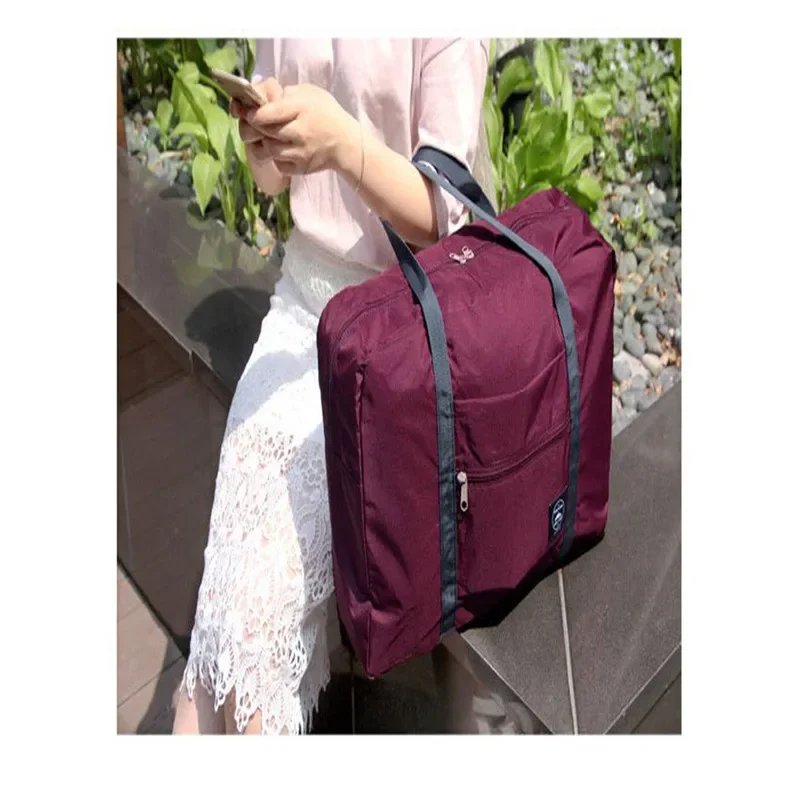 Foldable Travel Duffel Bag Lightweight Travel Bag for Women and Men Tote Carry On Luggage Bag Weekender Overnight Bags