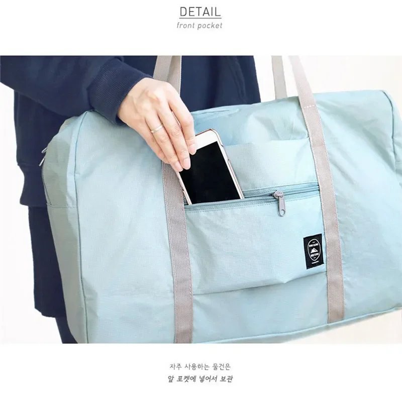 Foldable Travel Duffel Bag Lightweight Travel Bag for Women and Men Tote Carry On Luggage Bag Weekender Overnight Bags