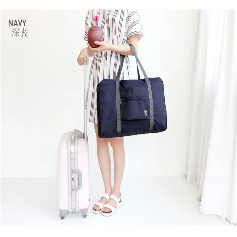 Foldable Travel Duffel Bag Lightweight Travel Bag for Women and Men Tote Carry On Luggage Bag Weekender Overnight Bags