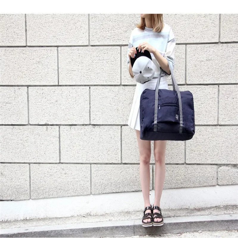 Foldable Travel Duffel Bag Lightweight Travel Bag for Women and Men Tote Carry On Luggage Bag Weekender Overnight Bags