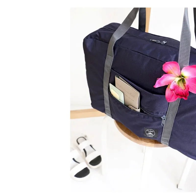 Foldable Travel Duffel Bag Lightweight Travel Bag for Women and Men Tote Carry On Luggage Bag Weekender Overnight Bags