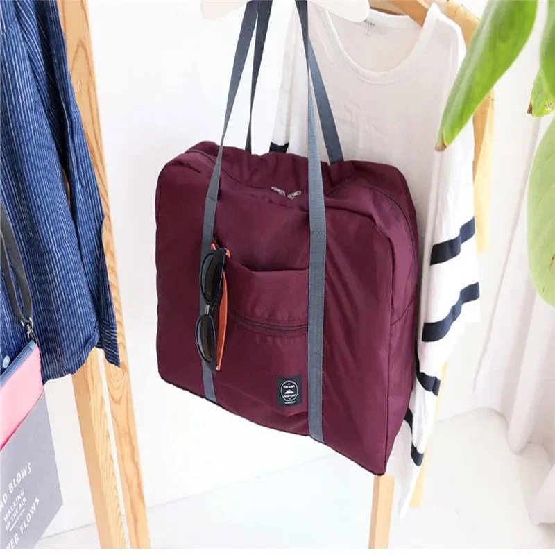 Foldable Travel Duffel Bag Lightweight Travel Bag for Women and Men Tote Carry On Luggage Bag Weekender Overnight Bags