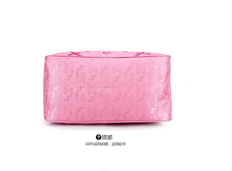 travel bags Cute Hello kitty cat Messenger luggage bag travel bag Cartoon portable shoulder bag Mummy bag for women Big size