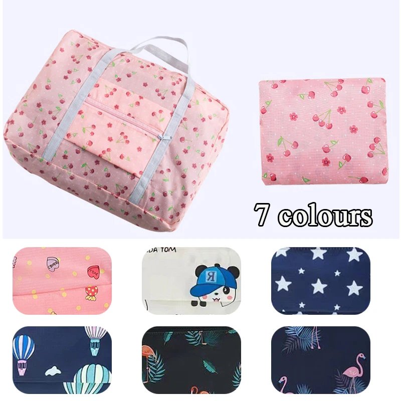 Folding Travel Bag Portable Large Duffle Bag Oxford Travel Luggage Storage Bags XL Clothing Storage Pouch Women's Tote Unisex