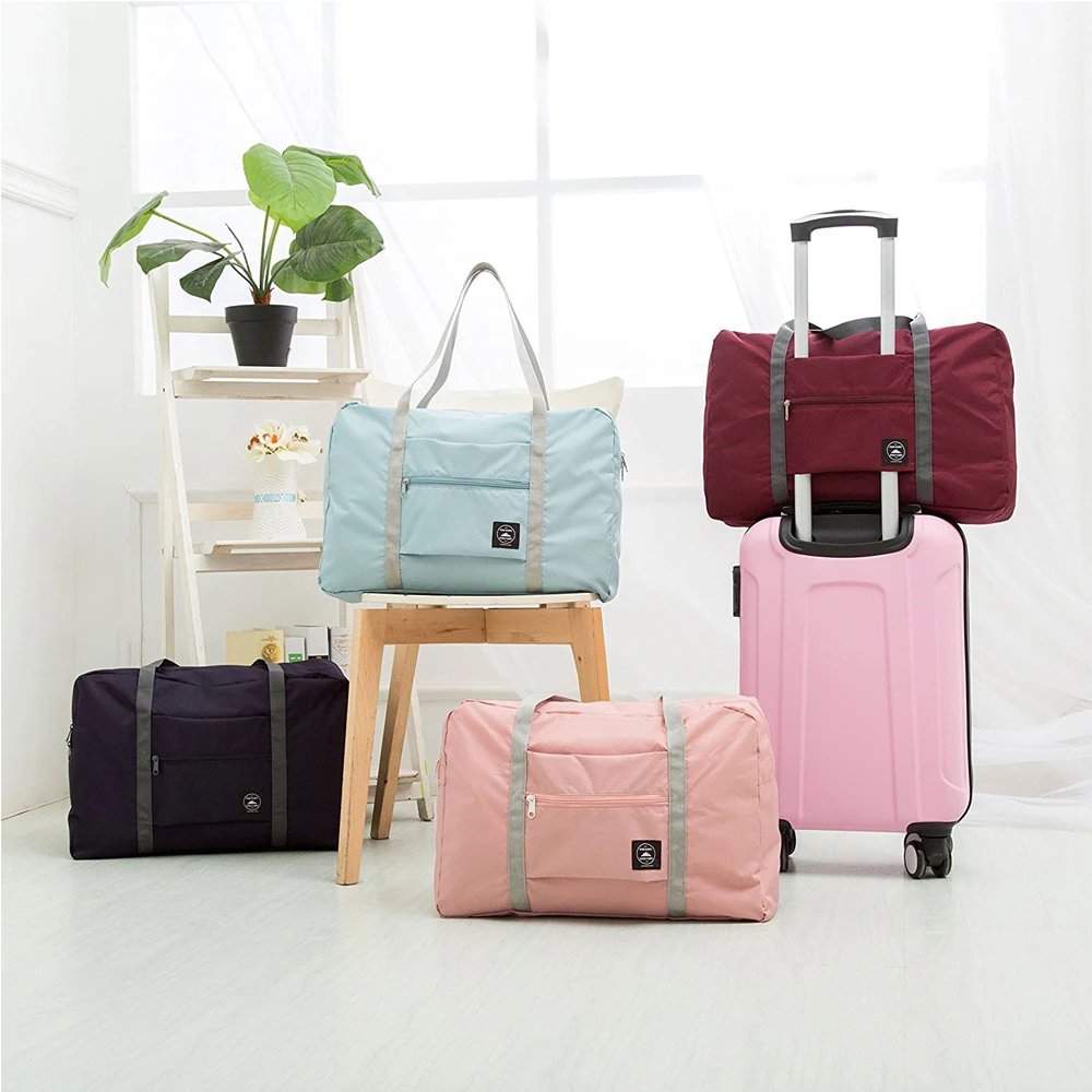 2023 New Nylon Foldable Travel Bags Unisex Large Capacity Bag Luggage Women WaterProof Handbags Men Travel Bags