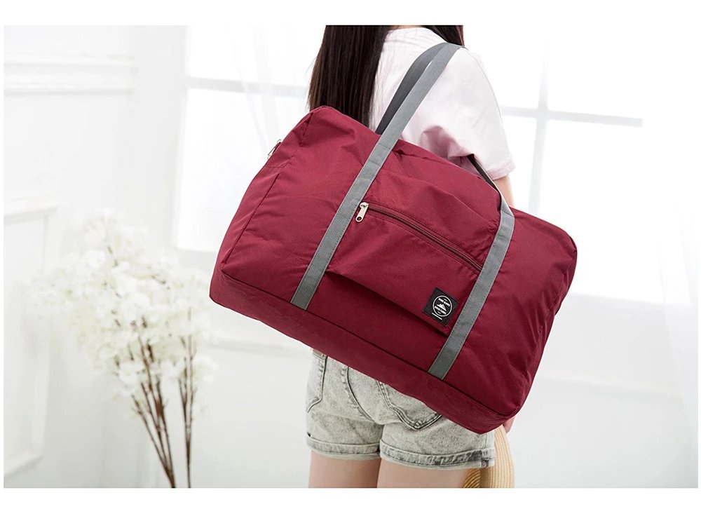 2023 New Nylon Foldable Travel Bags Unisex Large Capacity Bag Luggage Women WaterProof Handbags Men Travel Bags