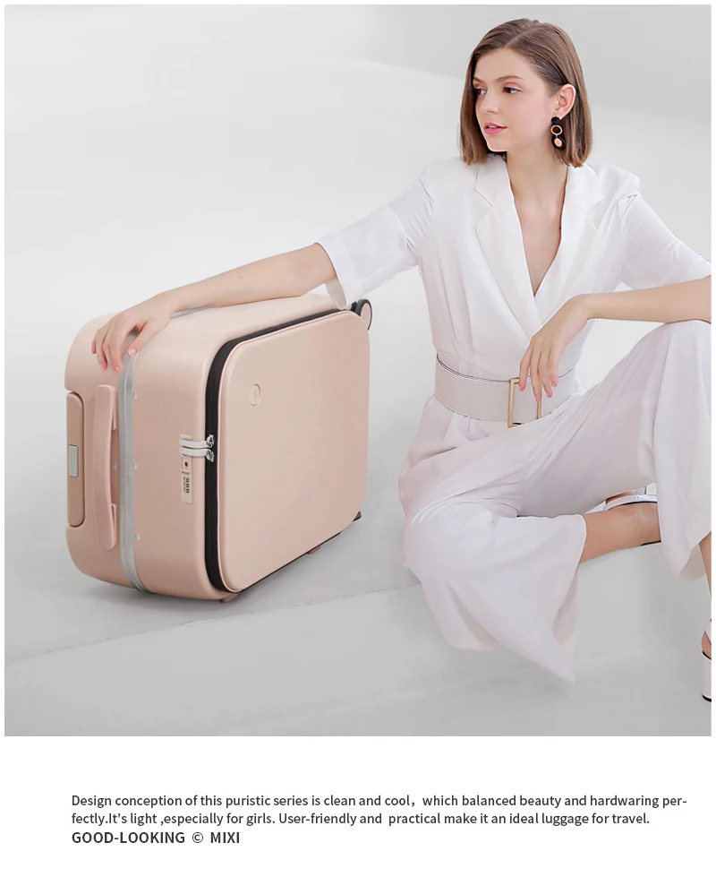 Patent Design Aluminum Frame Suitcase Carry On Rolling Luggage Beautiful Boarding Cabin 18 20 24 Inch M9260 Patent Design Aluminum Frame Suitcase Carry On Rolling Luggage Beautiful Boarding Cabin 18 20 24 Inch M9260