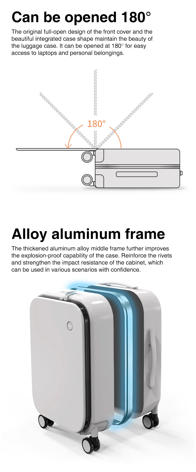 Patent Design Aluminum Frame Suitcase Carry On Rolling Luggage Beautiful Boarding Cabin 18 20 24 Inch M9260 Patent Design Aluminum Frame Suitcase Carry On Rolling Luggage Beautiful Boarding Cabin 18 20 24 Inch M9260