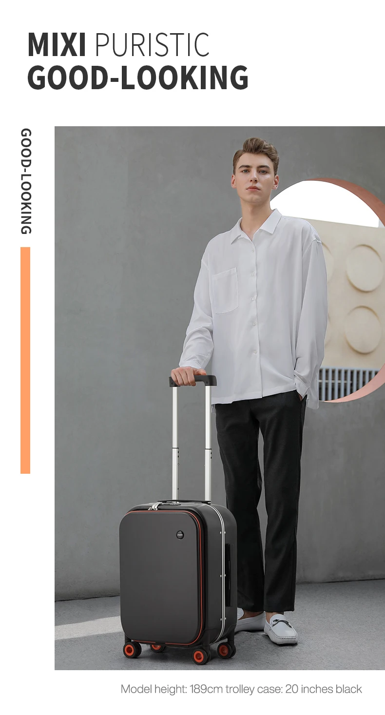 Patent Design Aluminum Frame Suitcase Carry On Rolling Luggage Beautiful Boarding Cabin 18 20 24 Inch M9260 Patent Design Aluminum Frame Suitcase Carry On Rolling Luggage Beautiful Boarding Cabin 18 20 24 Inch M9260