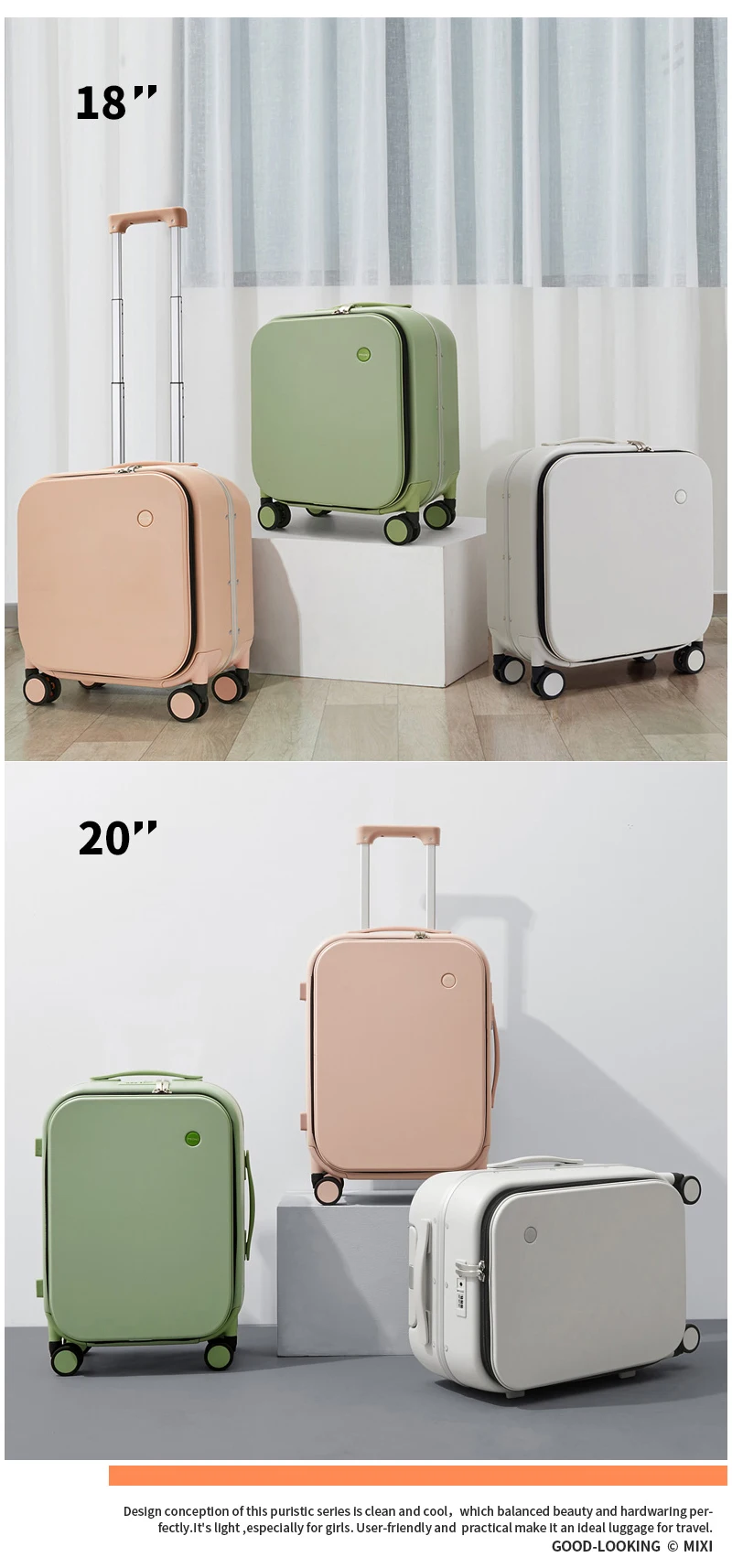Patent Design Aluminum Frame Suitcase Carry On Rolling Luggage Beautiful Boarding Cabin 18 20 24 Inch M9260 Patent Design Aluminum Frame Suitcase Carry On Rolling Luggage Beautiful Boarding Cabin 18 20 24 Inch M9260