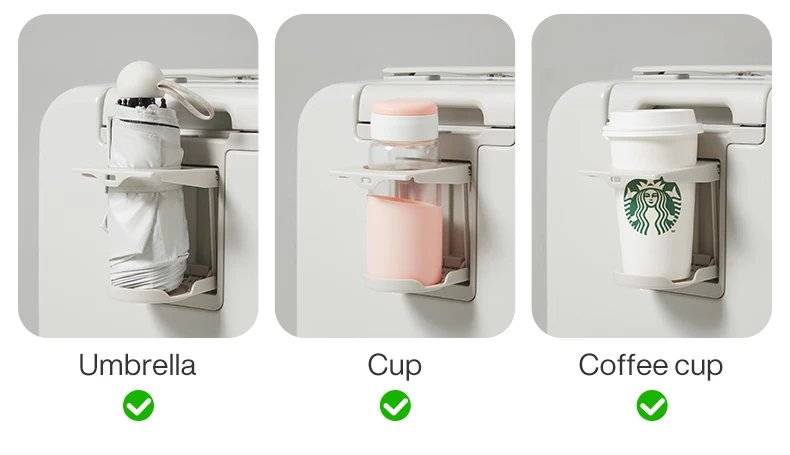 NEW Aluminum Frame Suitcase Carry On Rolling Luggage with USB Port Boarding Cabin Cup and Phone Holder 20 24 Inch