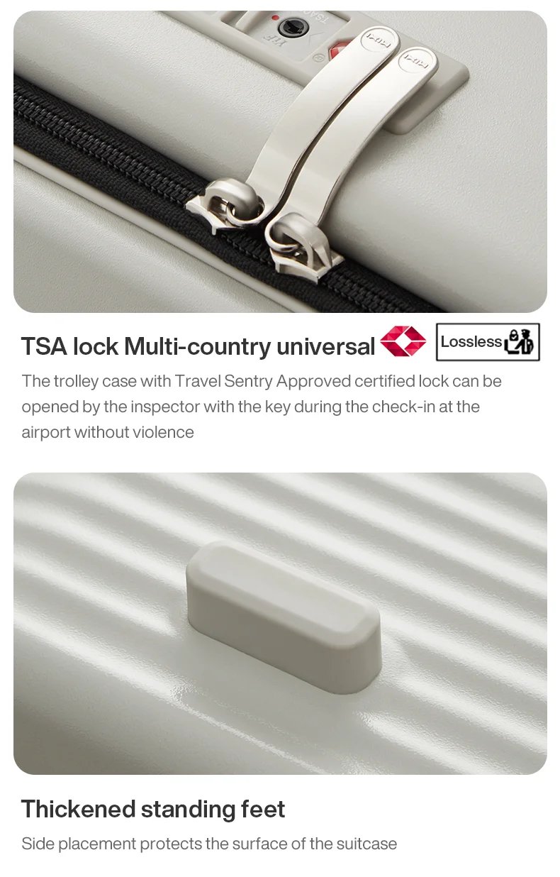 NEW Aluminum Frame Suitcase Carry On Rolling Luggage with USB Port Boarding Cabin Cup and Phone Holder 20 24 Inch