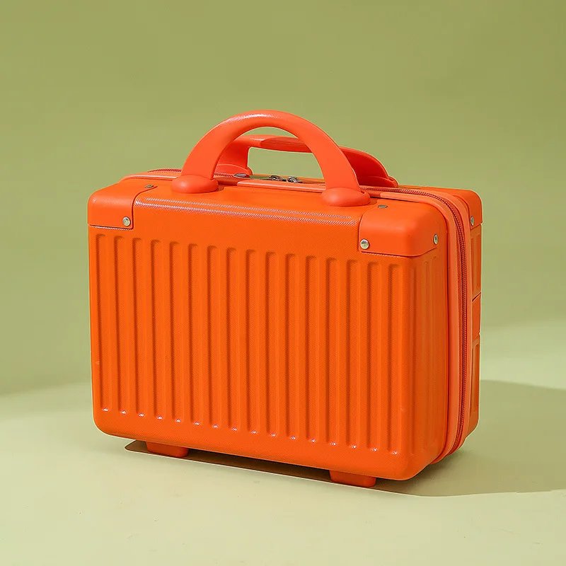 14-Inch Carry-On Hand Suitcase Cosmetic Bag Small Cabin Travel Mini Carrier Suitcase Storage Box Makeup Cases Luggage for Women
