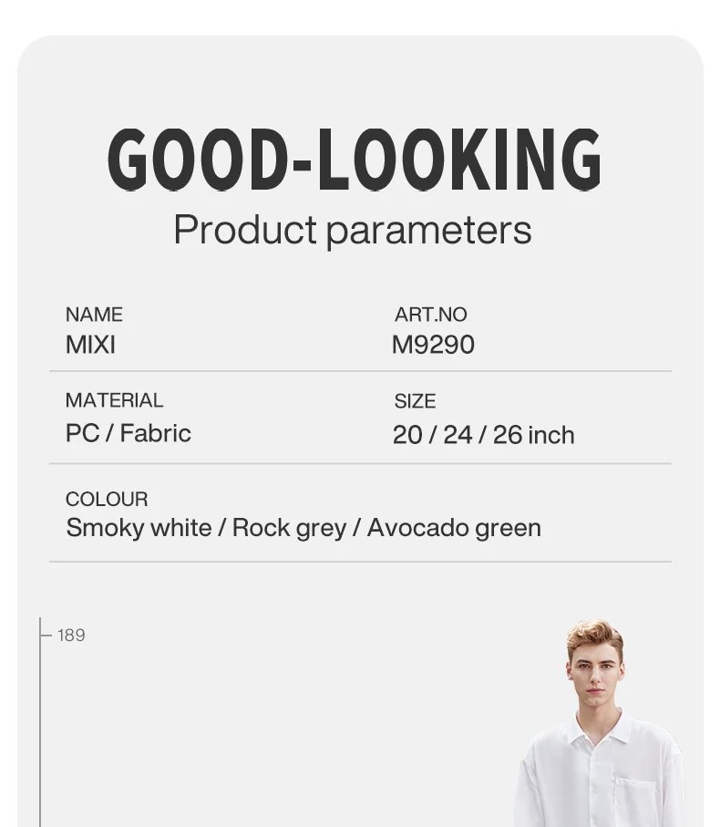 2024 New Design Suitcase Carry On Luggage with Cup Phone Holder Hard Shell Rolling Luggage PC Spinner Wheels Trolley Case