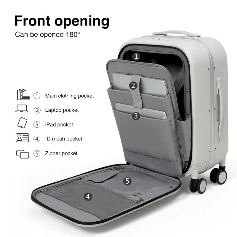 Patent Design Aluminum Frame Suitcase Carry On Rolling Luggage Beautiful Boarding Cabin 18 20 24 Inch M9260 Patent Design Aluminum Frame Suitcase Carry On Rolling Luggage Beautiful Boarding Cabin 18 20 24 Inch M9260