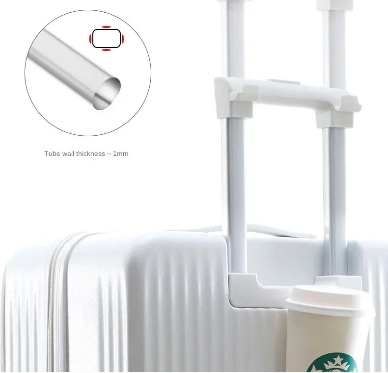 Luggage Middle Size Front Opening Men's and Women's Multifunctional Password Lock Travel Suitcases with Wheels 20 22 24 26 Inch