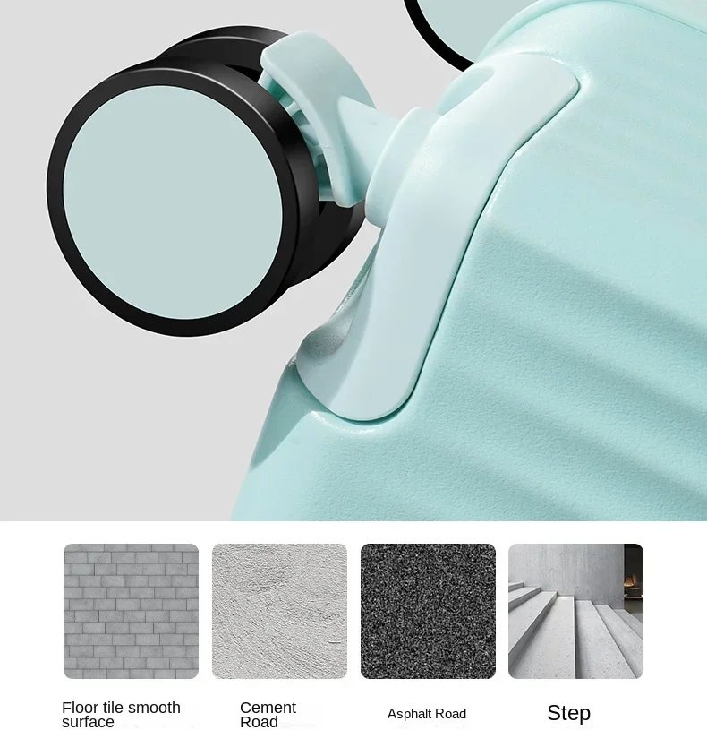 Luggage Middle Size Front Opening Men's and Women's Multifunctional Password Lock Travel Suitcases with Wheels 20 22 24 26 Inch